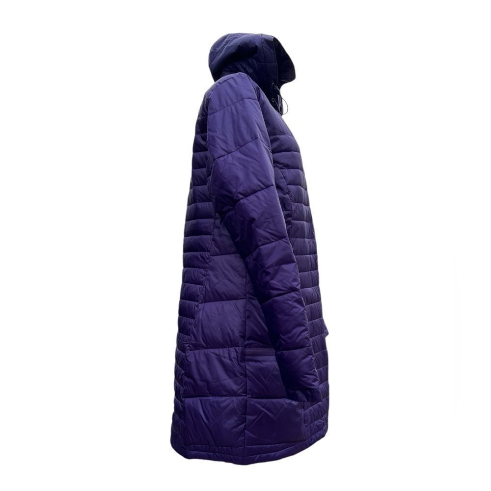 Columbia Purple Hooded Puffer Long Jacket Multi Zipper Details Size XL - Picture 4 of 16
